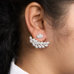Leaf Lobe Duster Earrings Mozaati