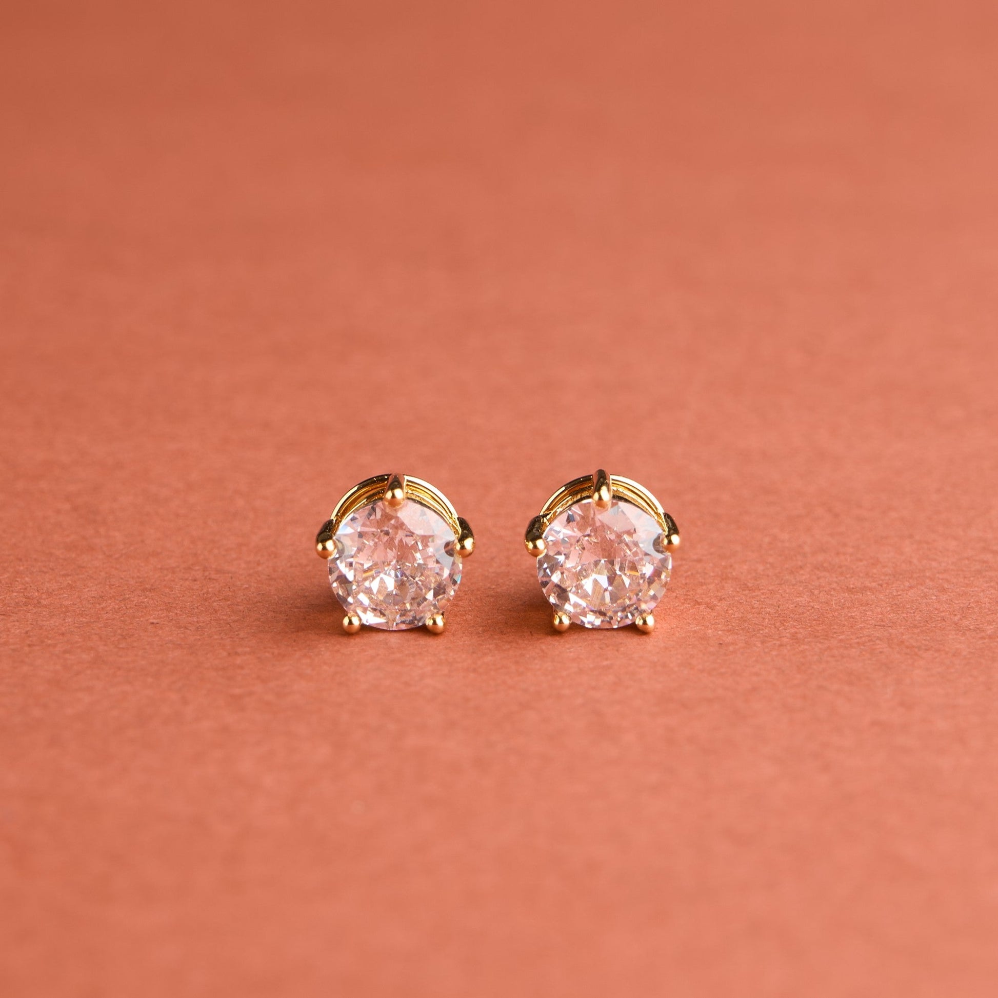 10mm Solitaire Studs Earrings Mozaati