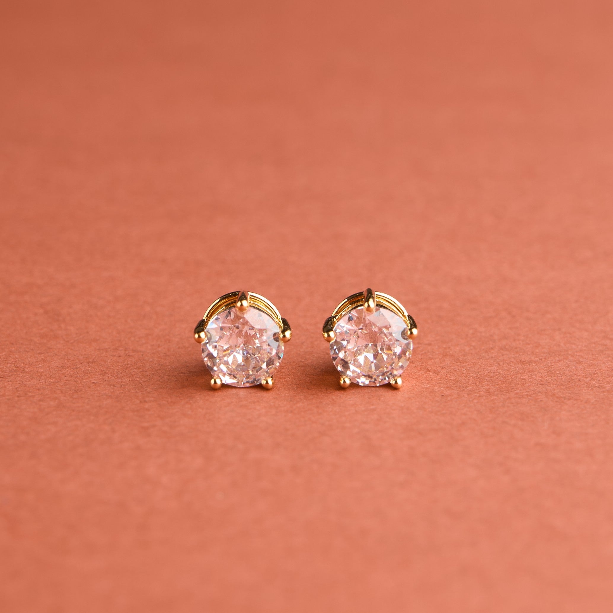 10mm Solitaire Studs Earrings Mozaati