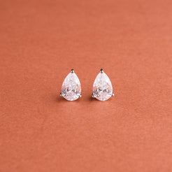 Pera Solitaire Stud Earrings Mozaati