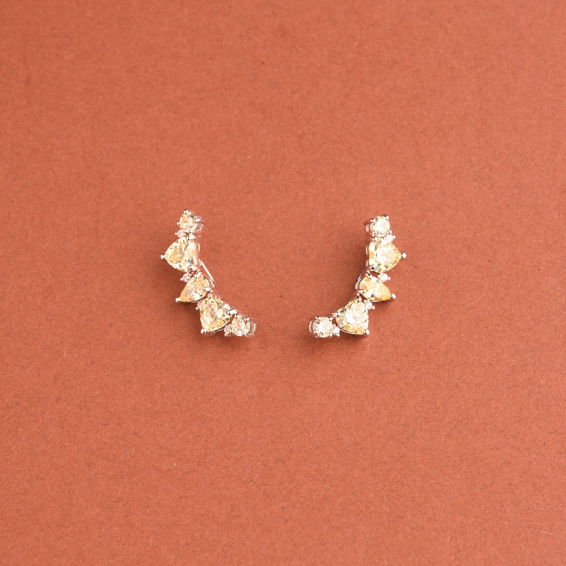 Heart Climber Earrings Mozaati