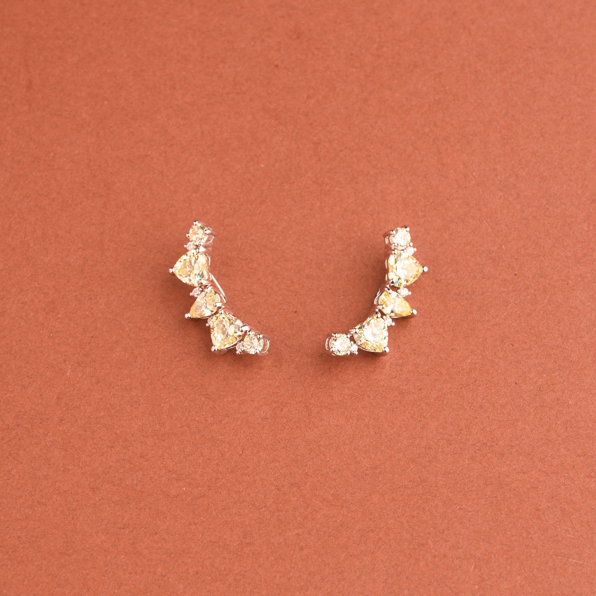 Heart Climber Earrings Mozaati