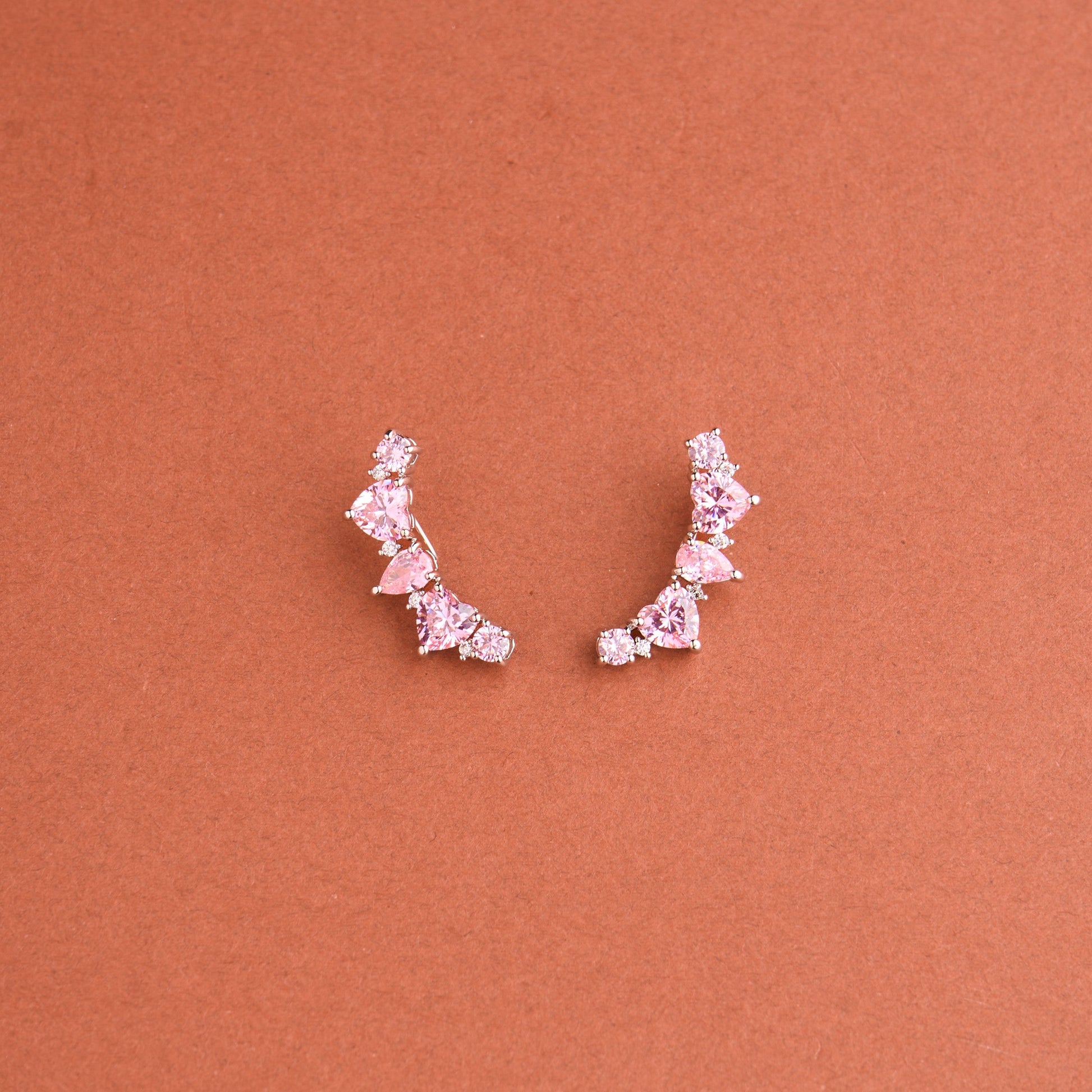 Heart Climber Earrings Mozaati