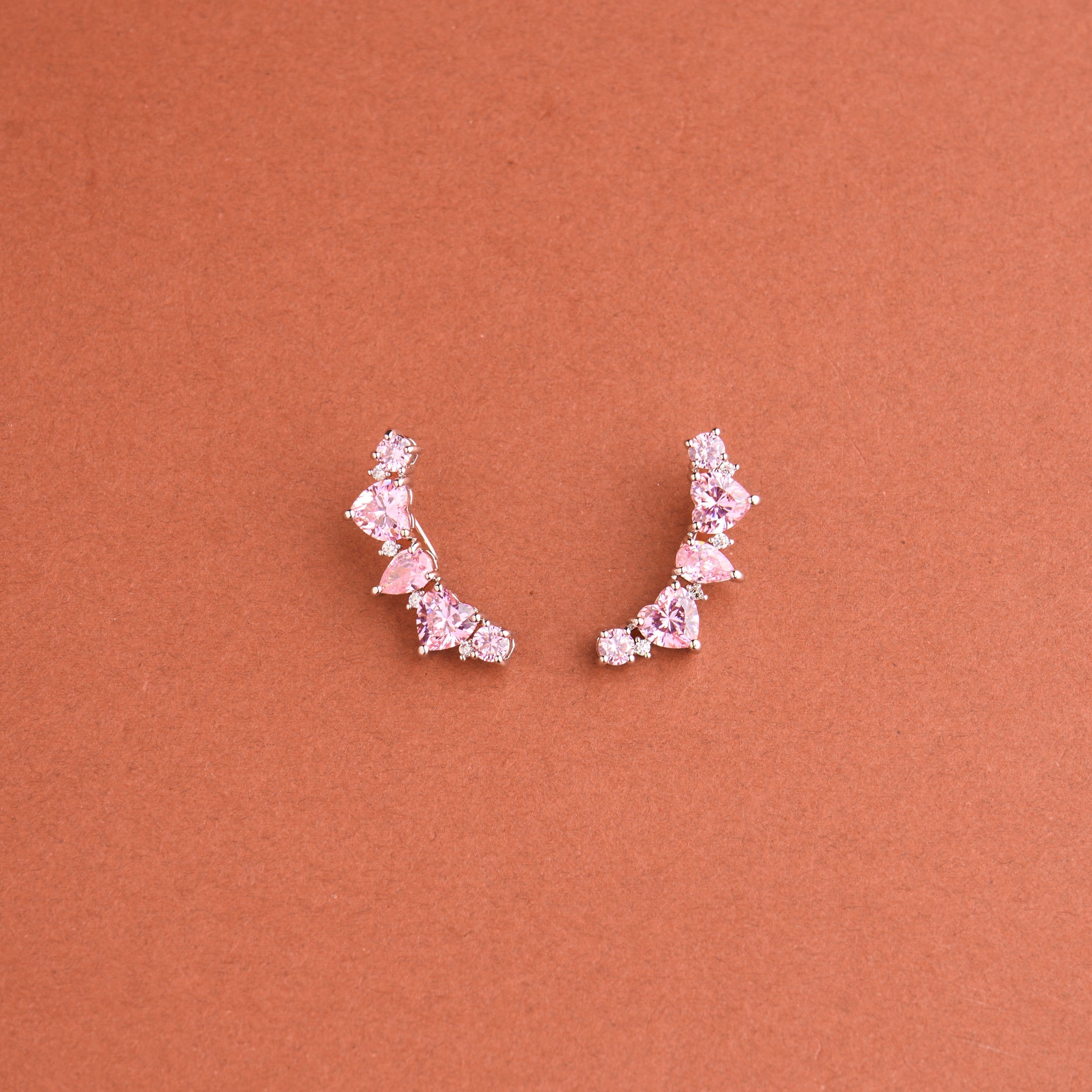 Heart Climber Earrings Mozaati