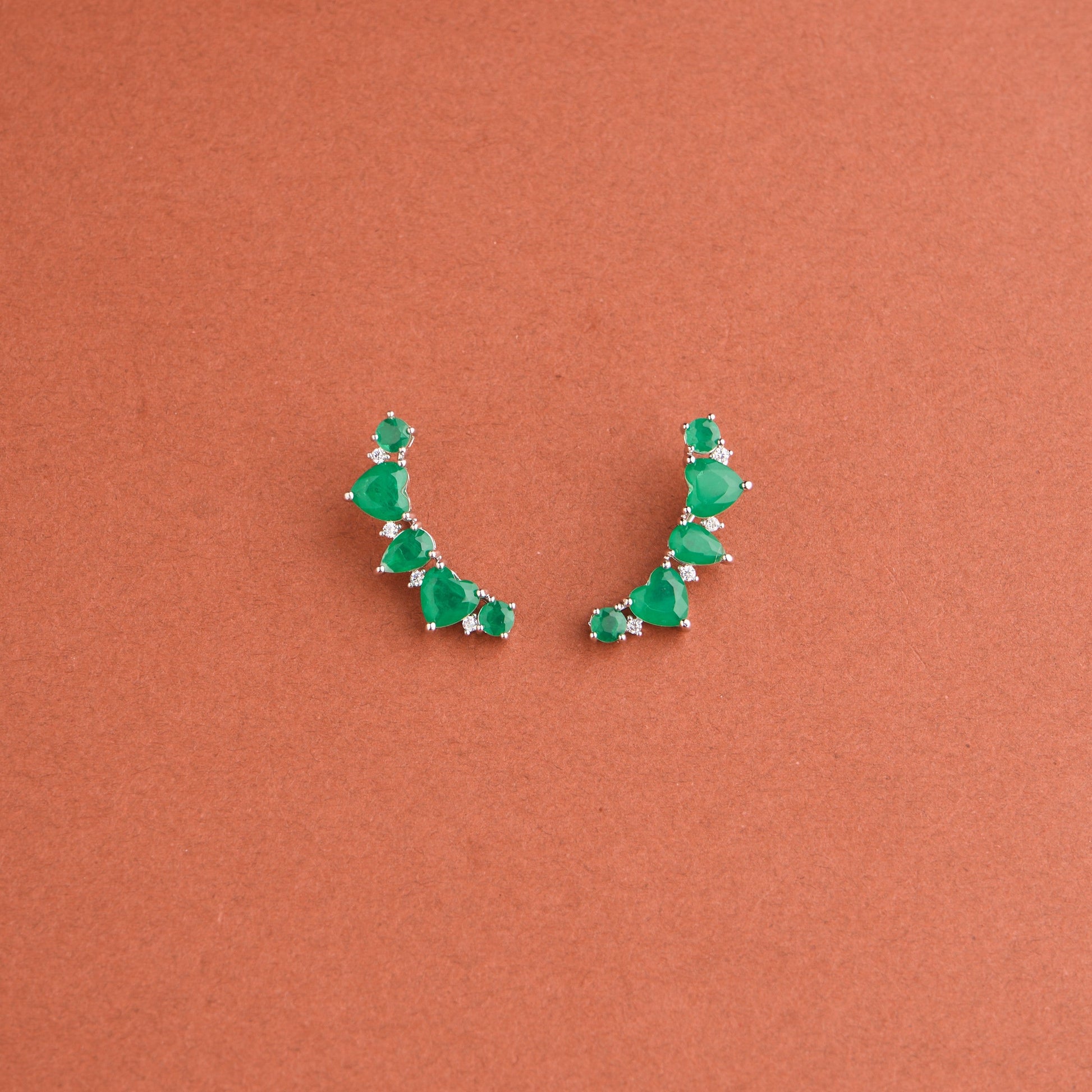 Heart Climber Earrings Mozaati