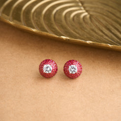 Round Illusion Earrings Mozaati
