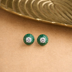 Round Illusion Earrings Mozaati