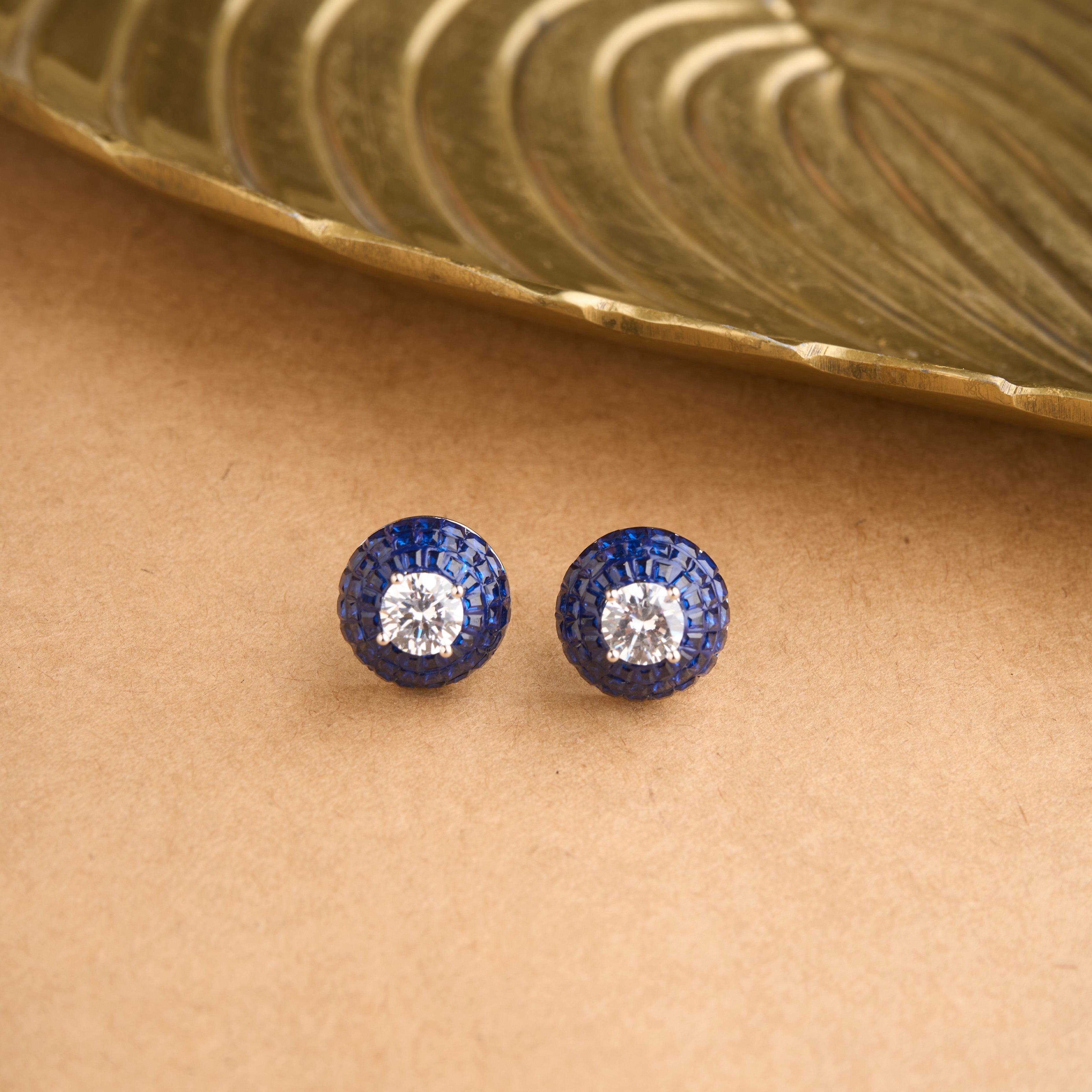 Round Illusion Earrings Mozaati