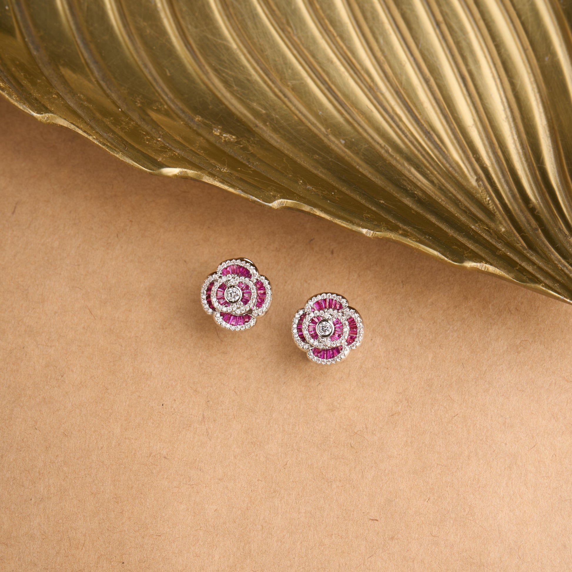 Dainty Rose Earrings Mozaati