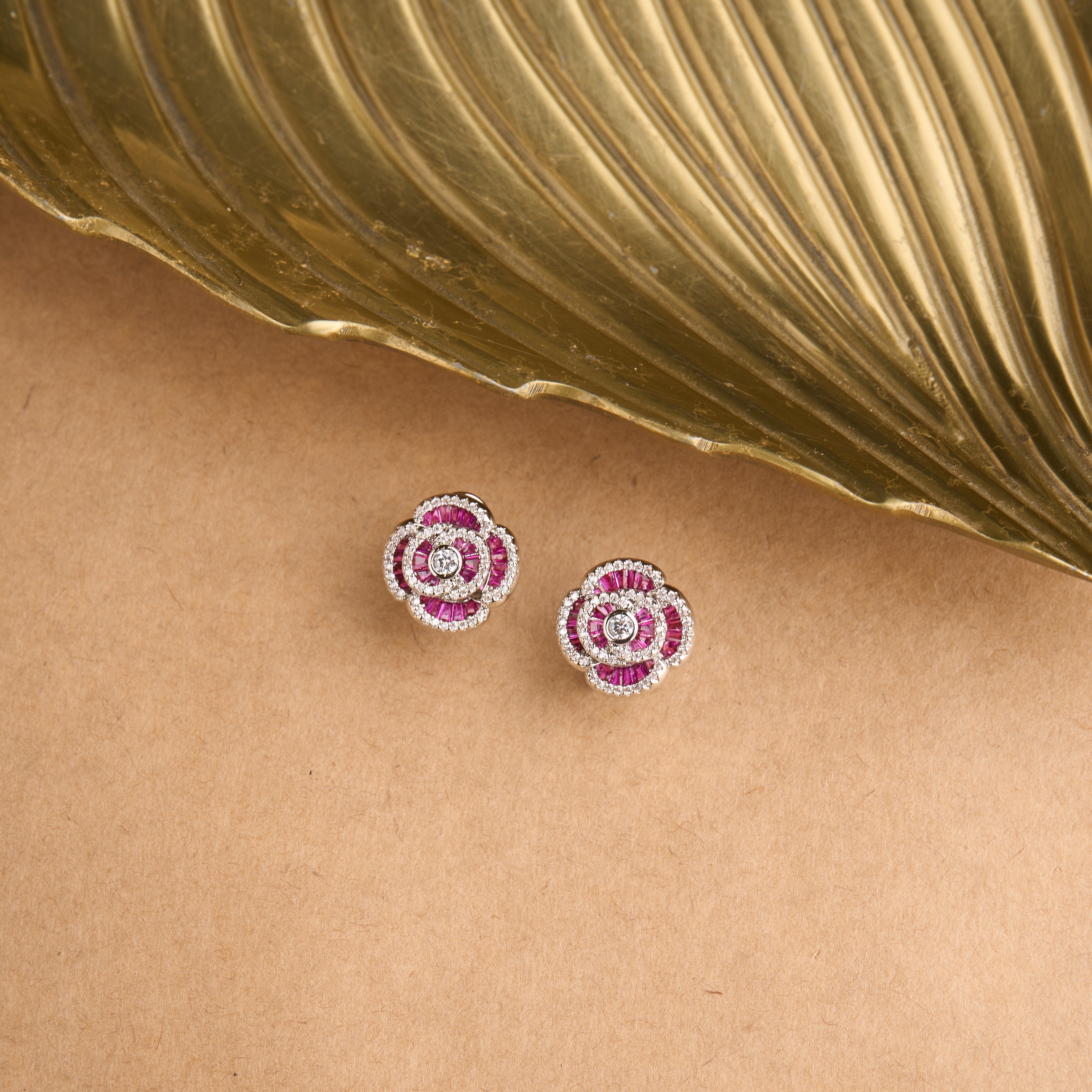 Dainty Rose Earrings Mozaati