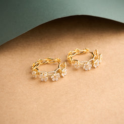 Anemone Hoops Earrings Mozaati