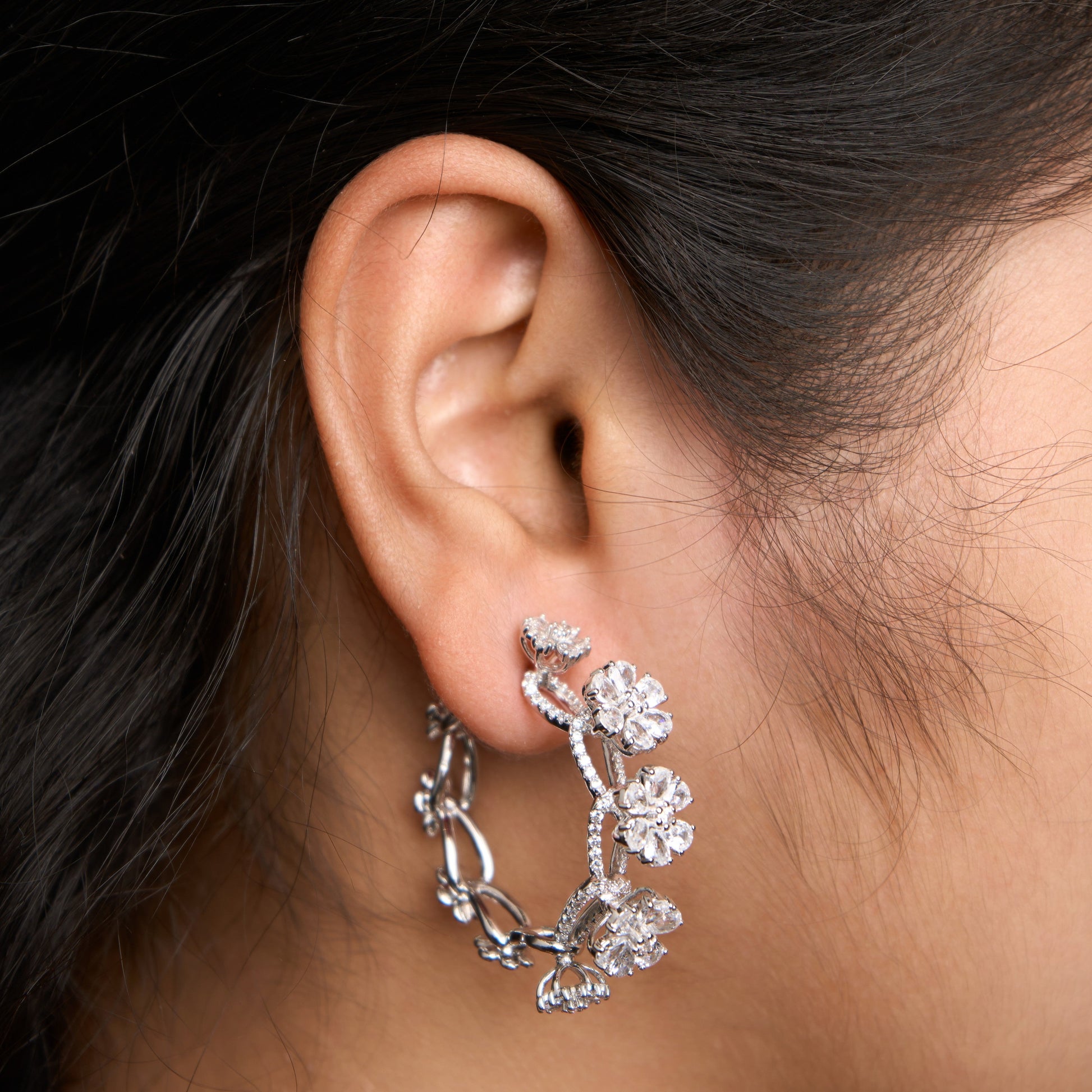 Anemone Hoops Earrings Mozaati