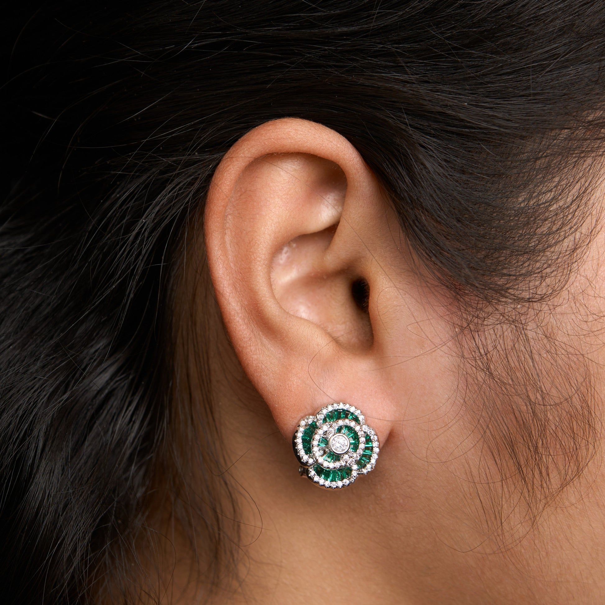 Dainty Rose Earrings Mozaati