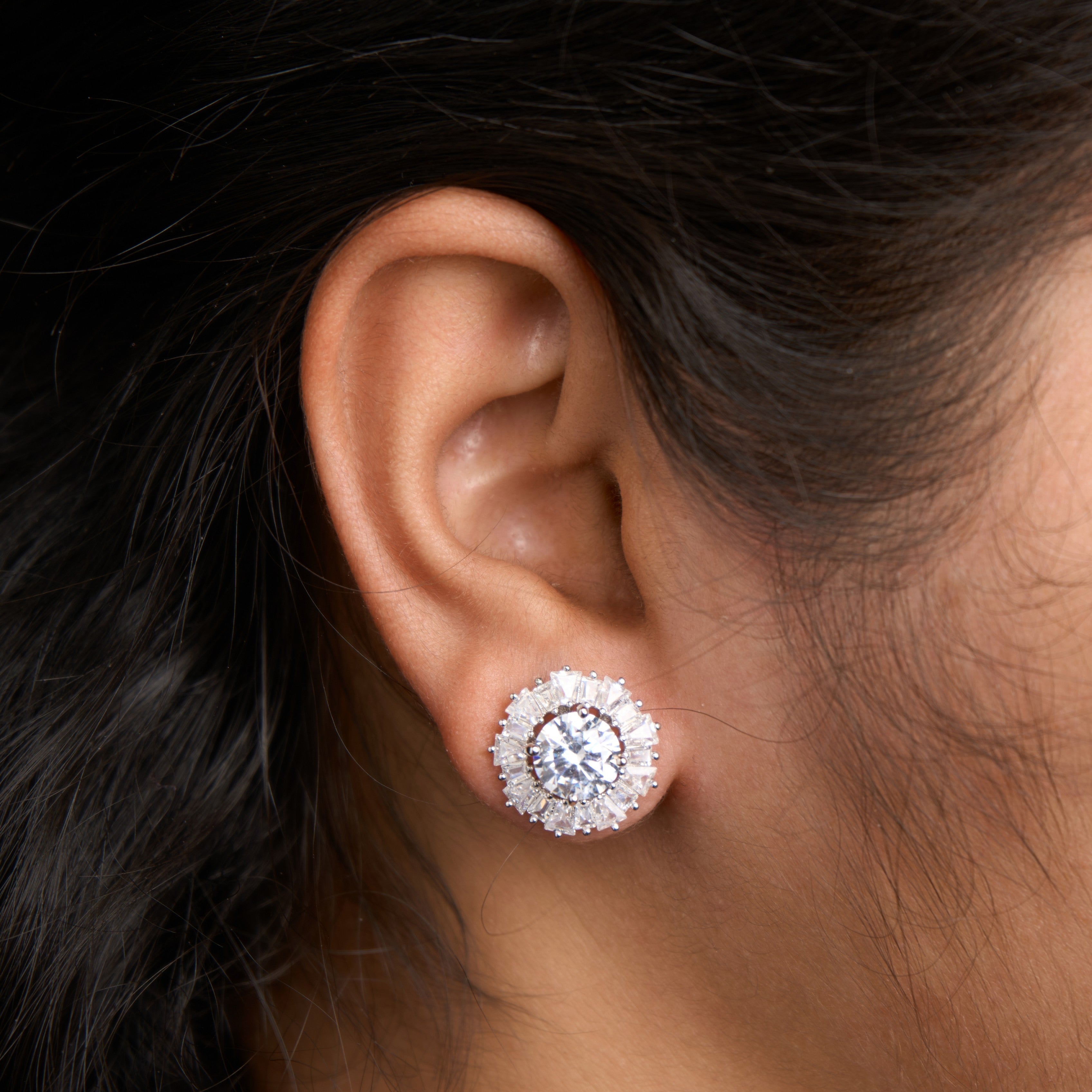 Baguette Jacket Earrings Mozaati