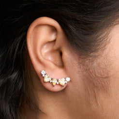 Heart Climber Earrings Mozaati