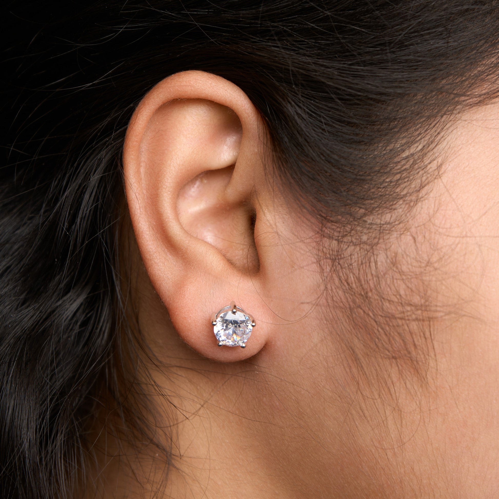 10mm Solitaire Studs Earrings Mozaati