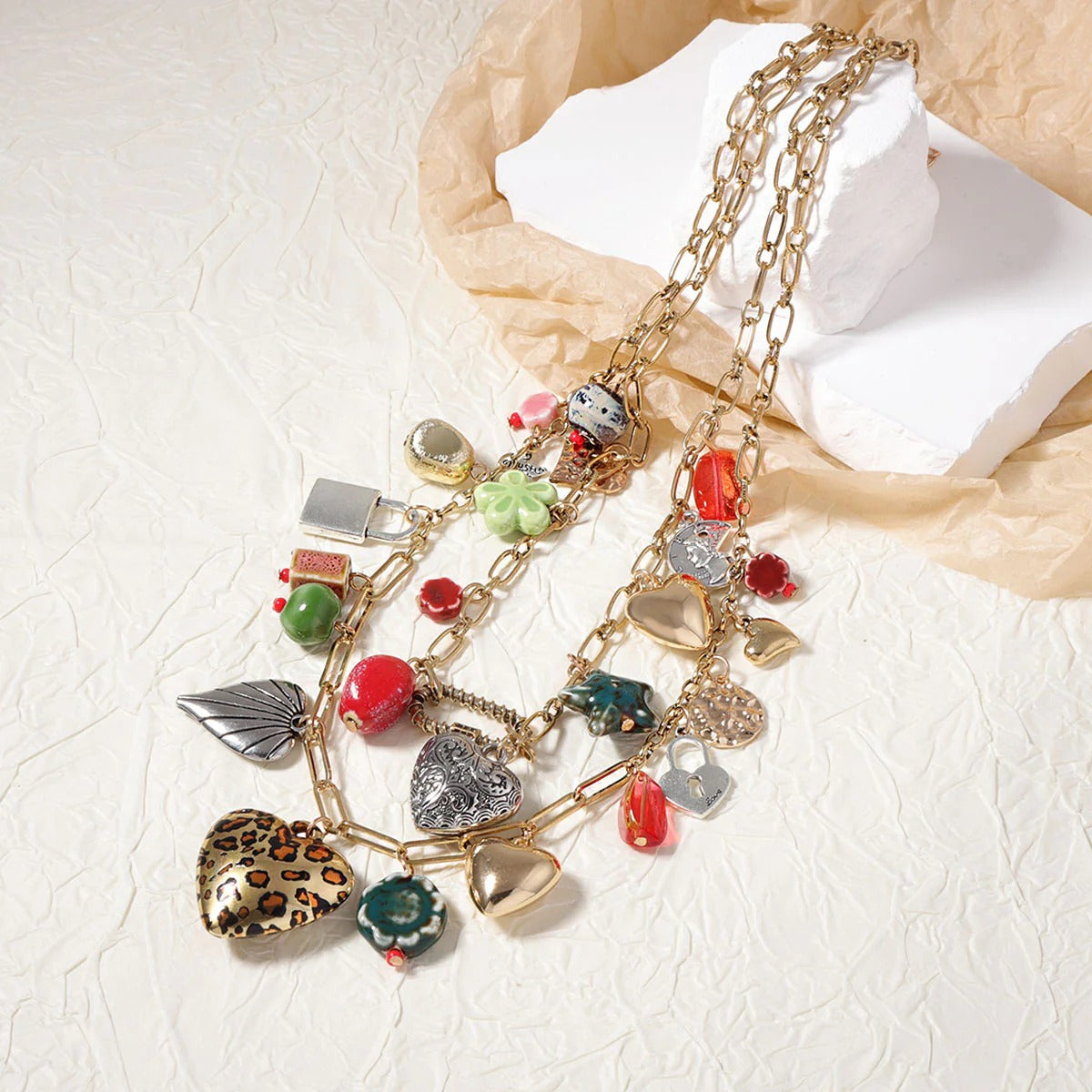 Poppy Necklace Set Mozaati