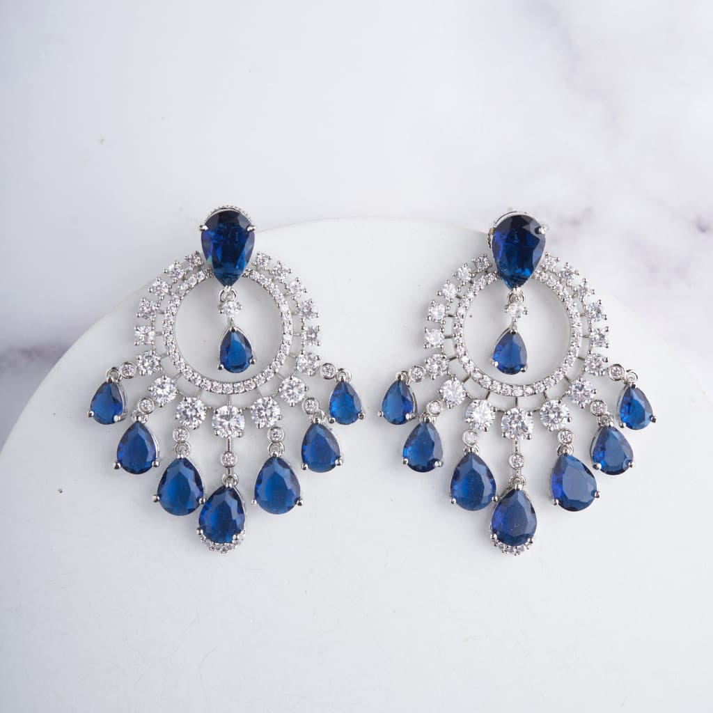 Aashna Earrings - Blue