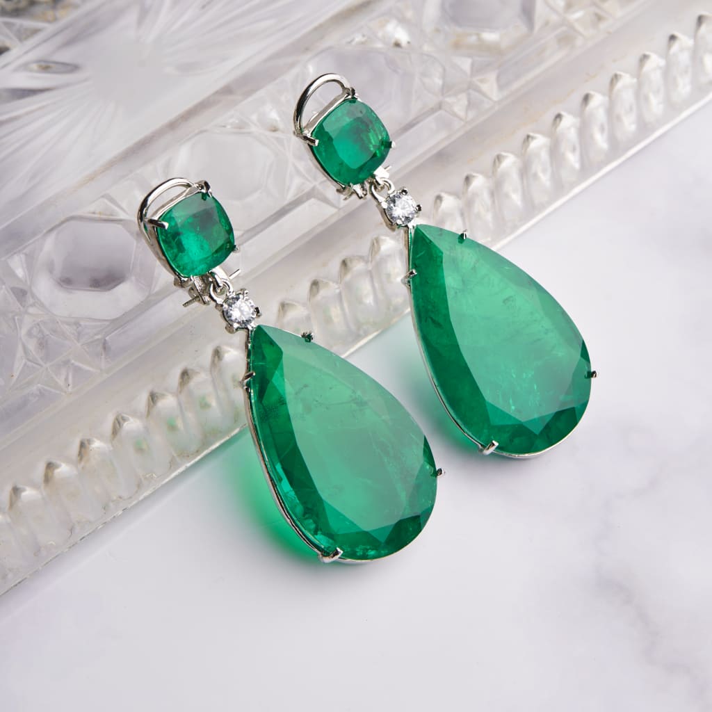 Addison Earrings - Green