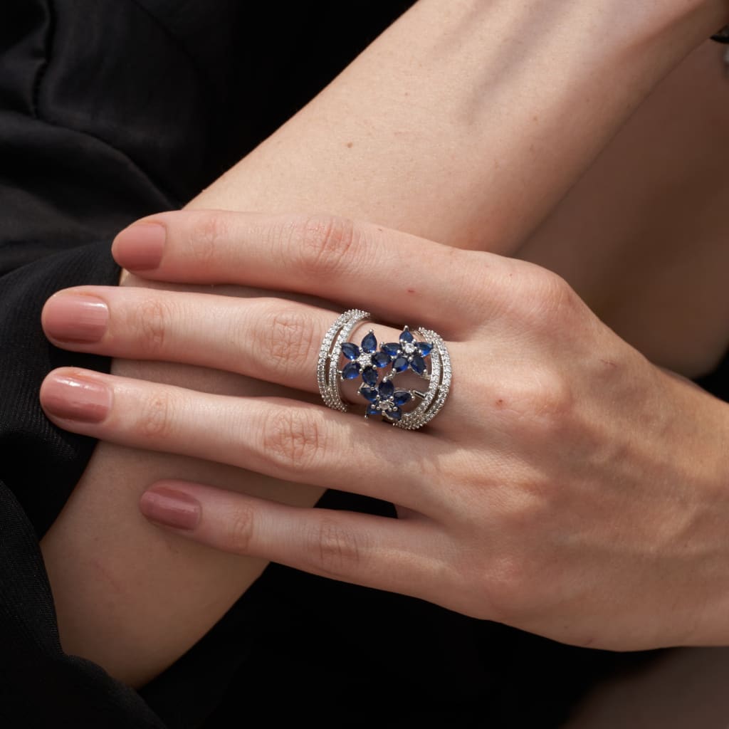 Allium Ring - Blue / US6