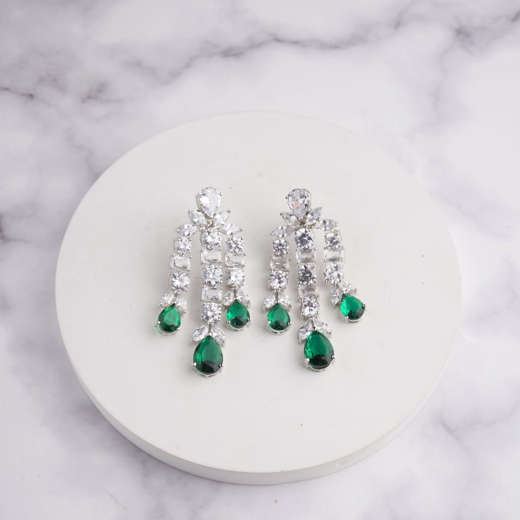 Avere Earrings - Green