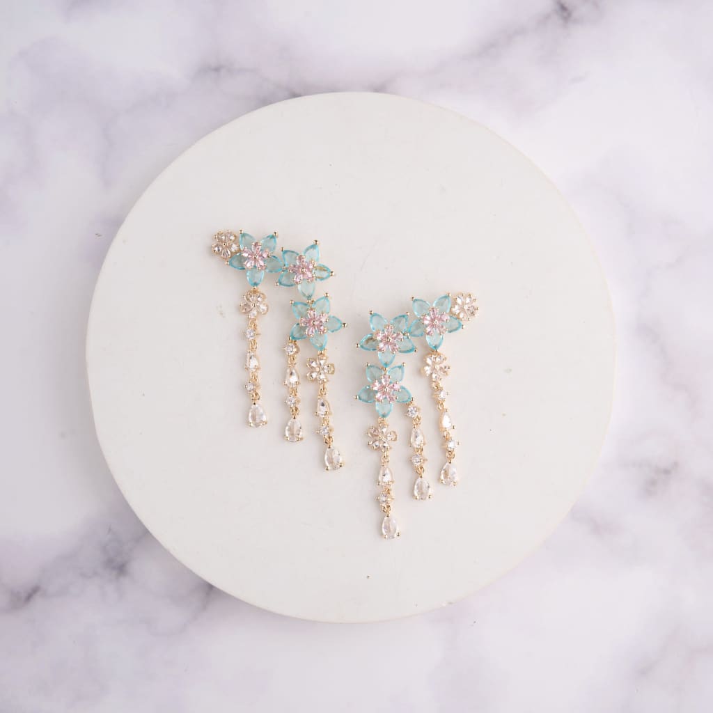 Azalea Climber Earrings - Multi