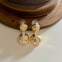 Load image into Gallery viewer, Ball Line Earrings - Gold
