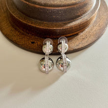 Load image into Gallery viewer, Ball Line Earrings - Silver
