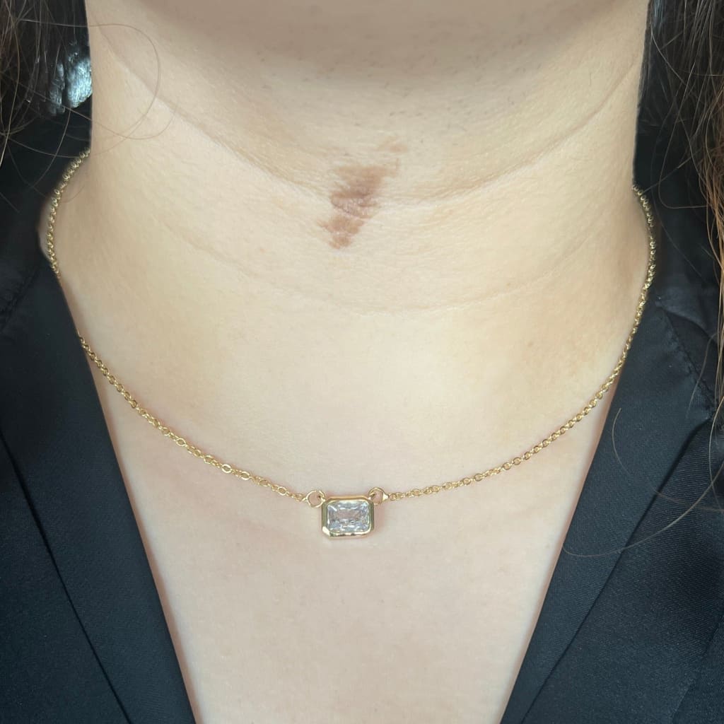 Bezel Pendant - Emerald