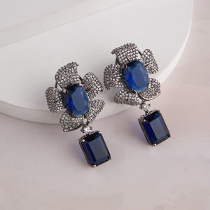 Bud Earrings - Blue