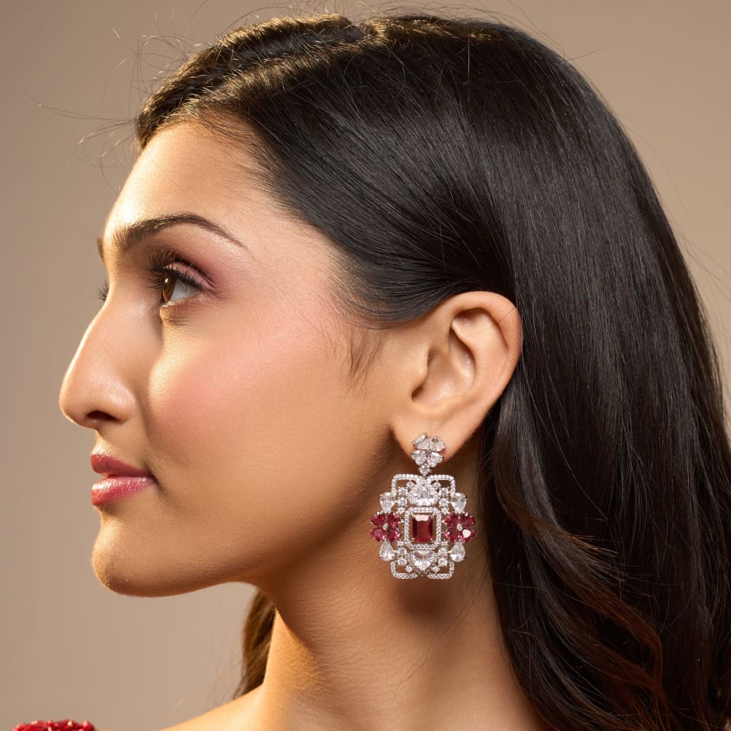 Caraway Earrings - Red