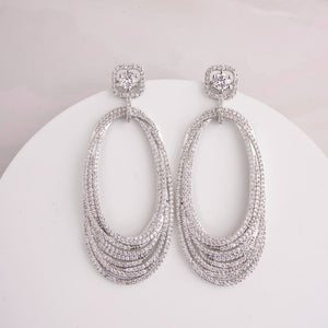 Carolyn Dangler Earrings - Silver