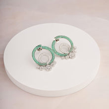 Load image into Gallery viewer, Cherry Blossom Earrings - Green

