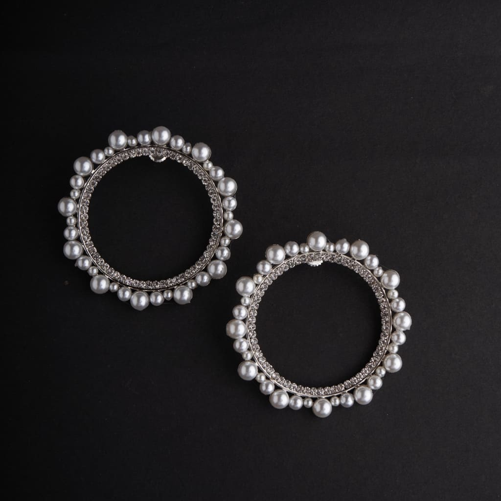 Circle Rhinestone Earrings