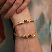 Load image into Gallery viewer, Comma Butterfly Bracelet Cuff - Green
