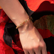 Load image into Gallery viewer, Comma Butterfly Bracelet Cuff - Yellow
