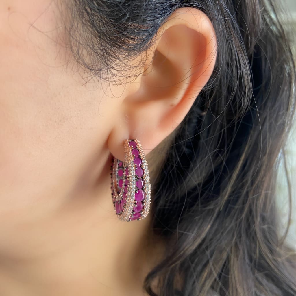 Crusted Bali Earrings