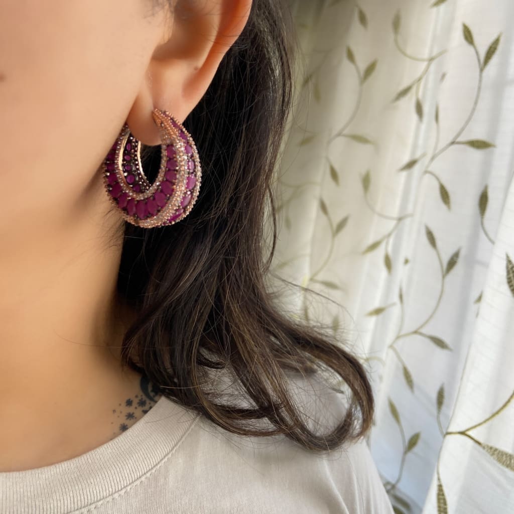 Crusted Bali Earrings
