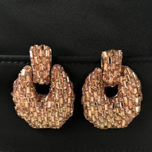 Load image into Gallery viewer, Crystal Earrings-Rose
