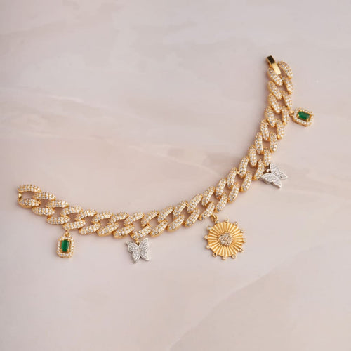 Cuban Butterfly Bracelet - Gold