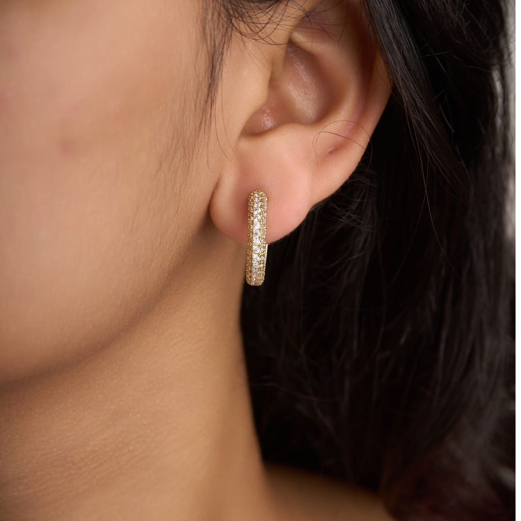 D Hoop Earrings