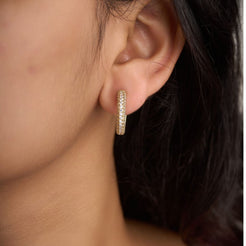 D Hoop Earrings