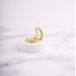 D Hoop Earrings