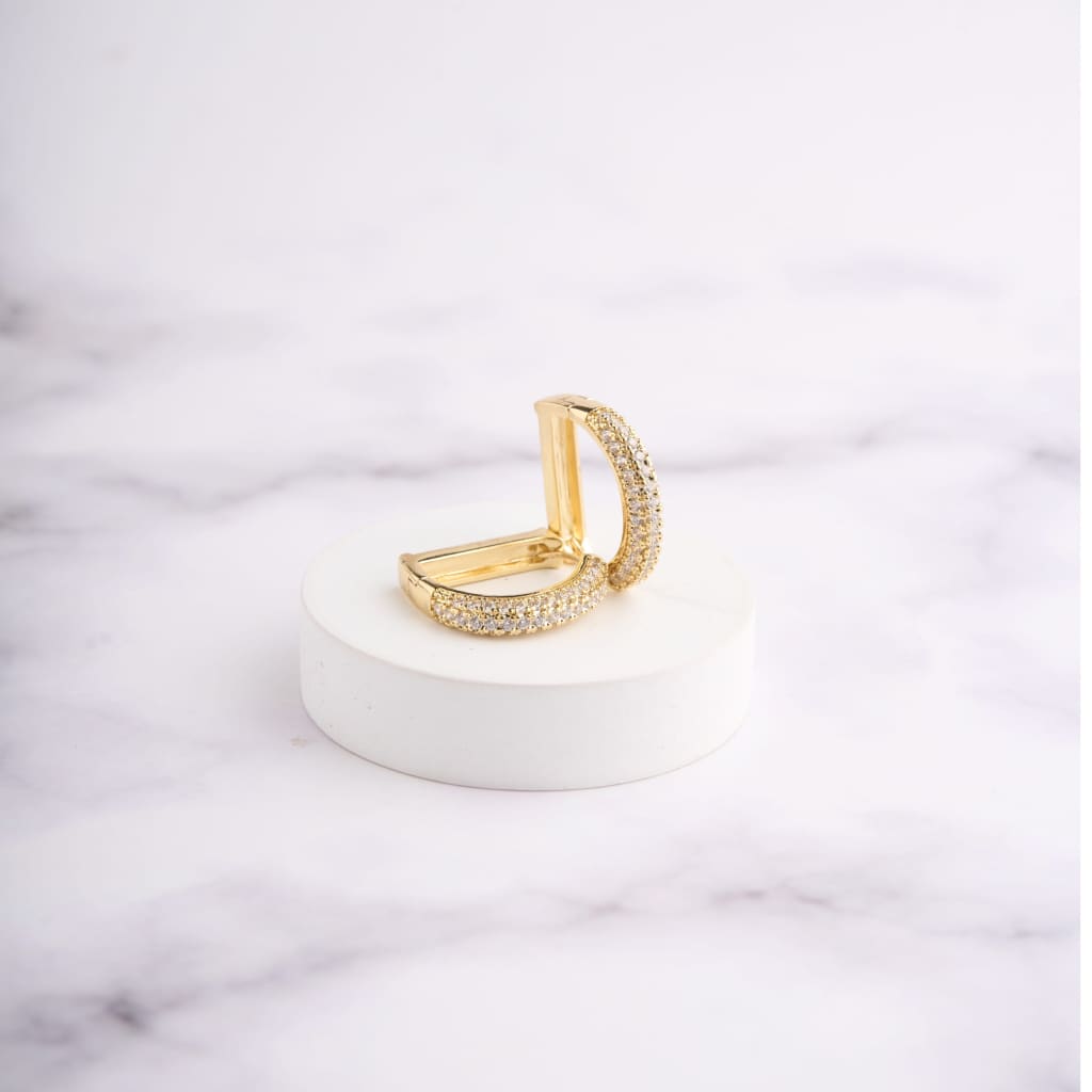 D Hoop Earrings