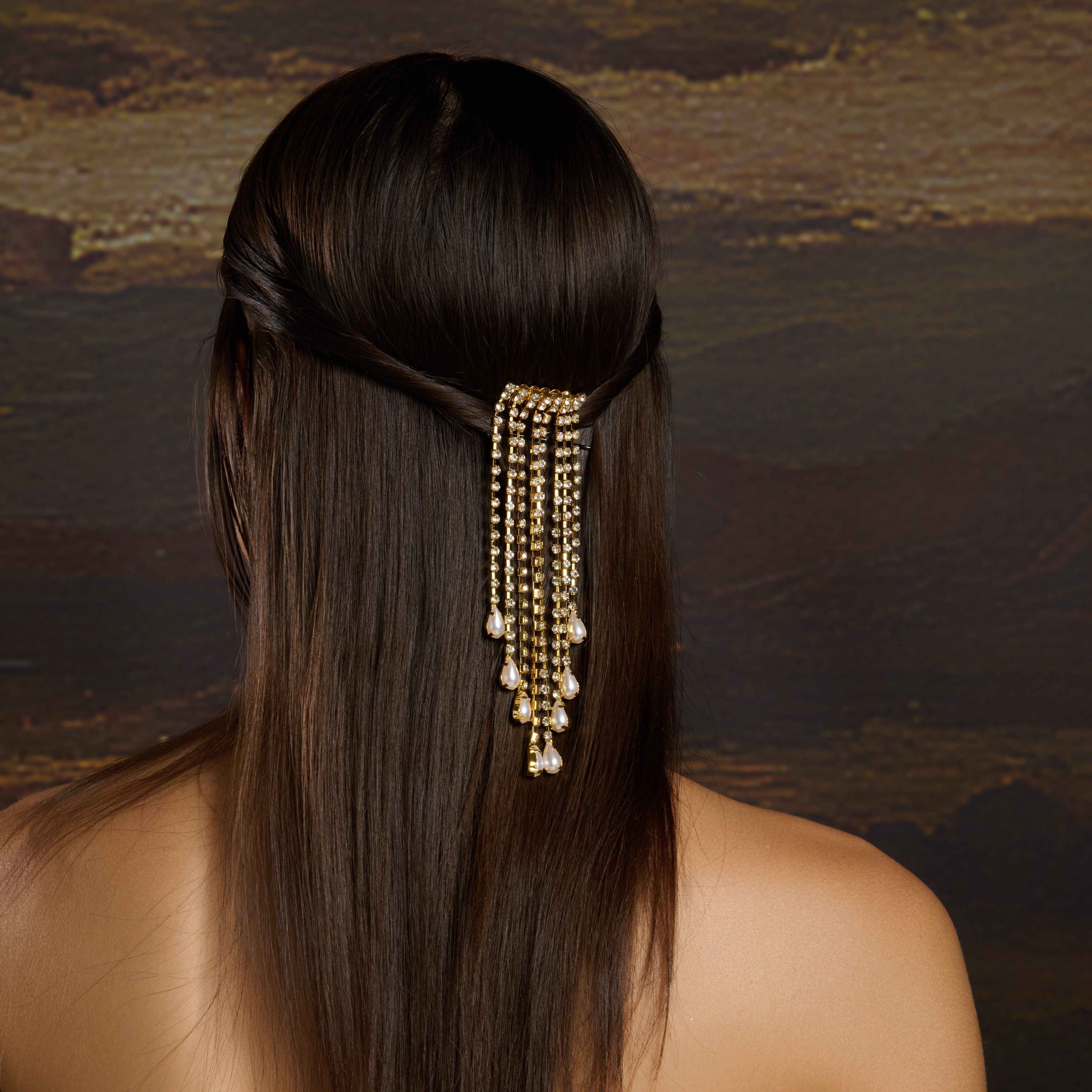 Dangler Pearl Hair Clip Mozaati