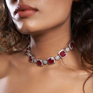 Danya Necklace in Red