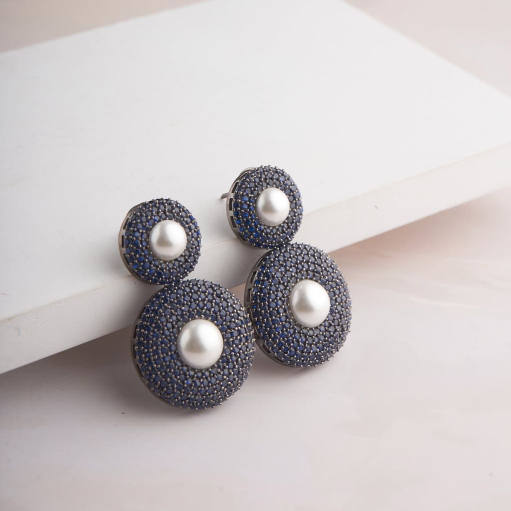 Daphne Earrings - Blue
