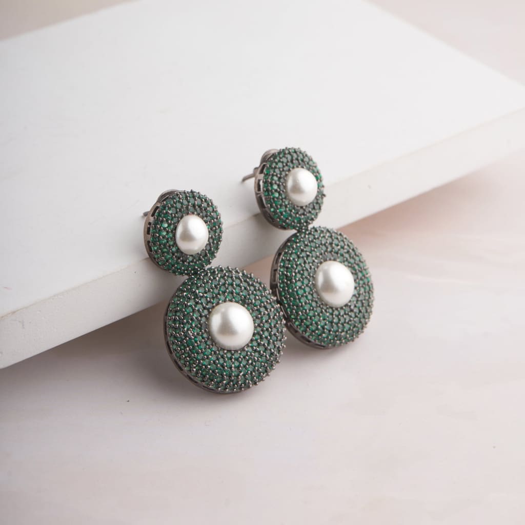 Daphne Earrings - Green