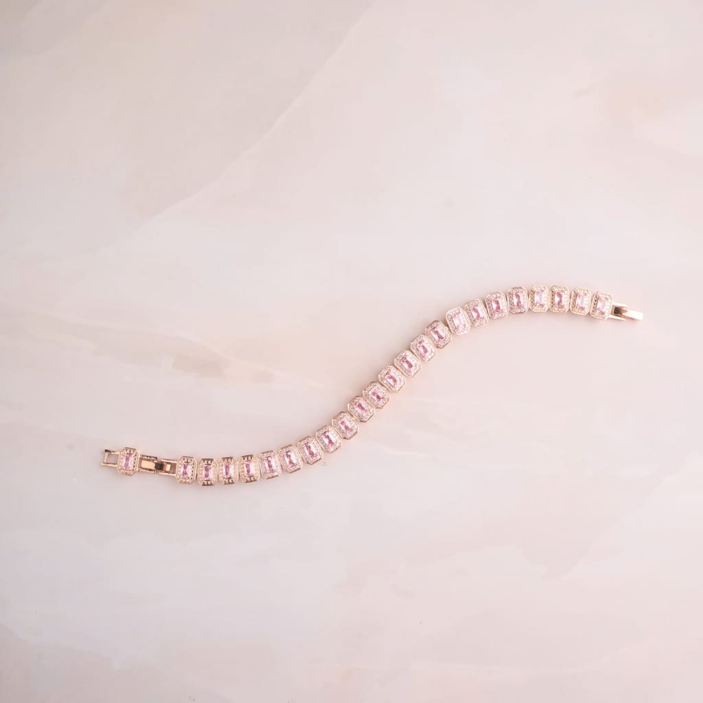 Dia Emerald Bracelet - Pink