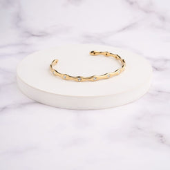 Dia Wave Bracelet - Gold